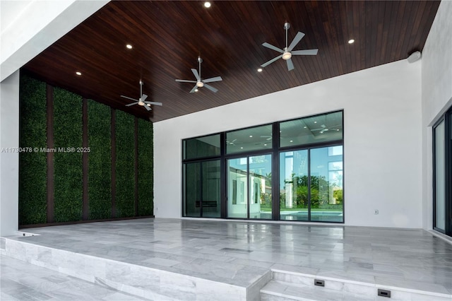 12331 SW 2nd St, Plantation, FL 33325 - view of patio / terrace with a ceiling fan