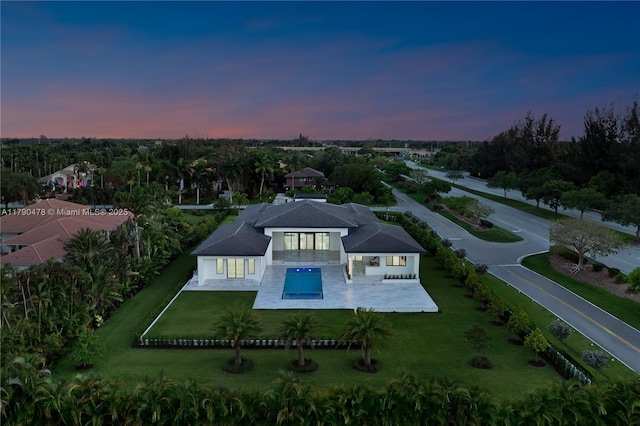 12331 SW 2nd St, Plantation, FL 33325 - view of aerial view at dusk