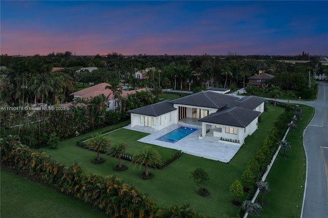 12331 SW 2nd St, Plantation, FL 33325 - view of aerial view at dusk