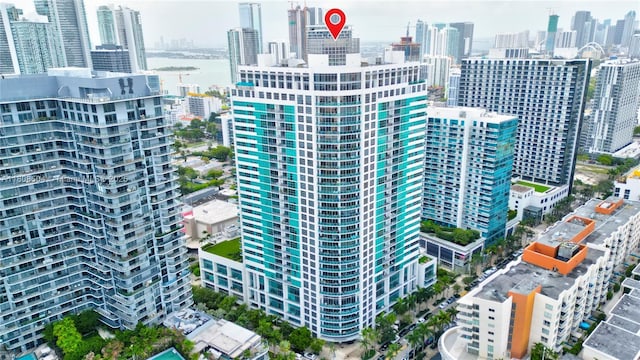 3301 NE 1st Ave Unit H2304, Miami, FL 33137 - aerial view of city skyline and a nearby body of water