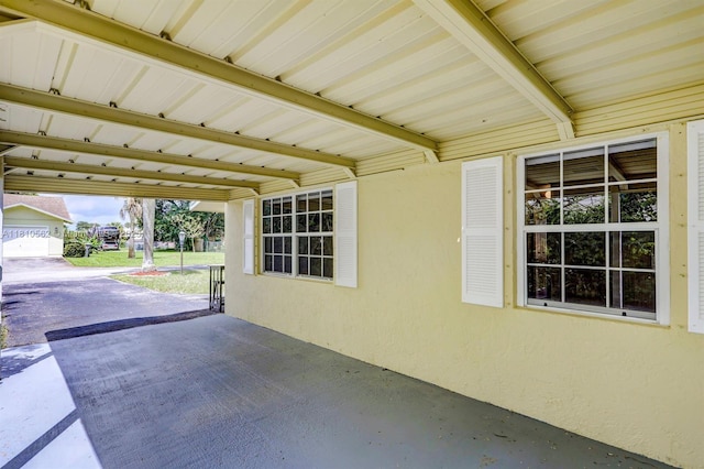 5156 Hartwick Ln, West Palm Beach, FL 33415 - view of patio with a carport