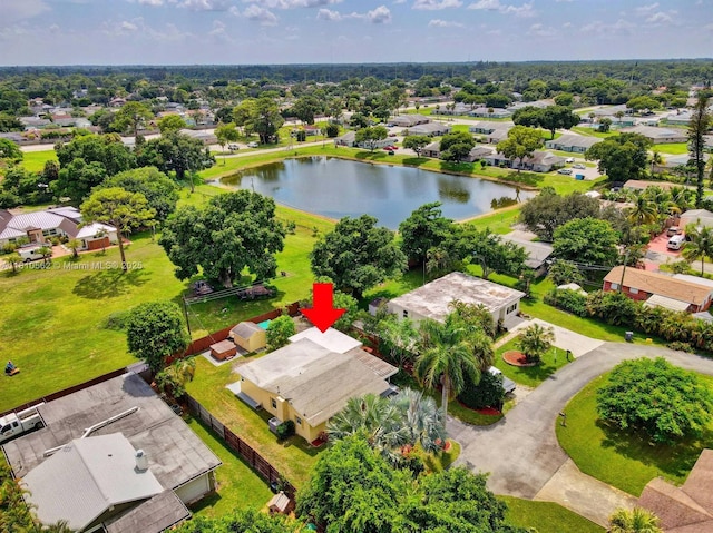 5156 Hartwick Ln, West Palm Beach, FL 33415 - aerial view of residential area featuring a large body of water
