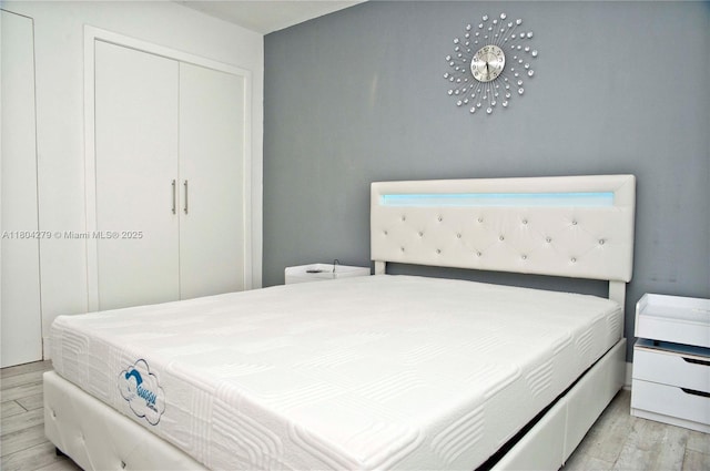 1328 NW 93rd Ter, Coral Springs, FL 33071 - bedroom with light wood-type flooring and a closet