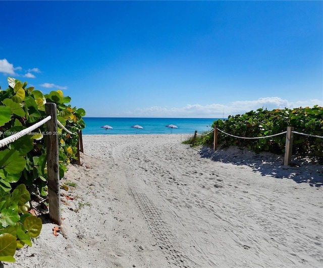 401 69th St Unit 708, Miami Beach, FL 33141 - water view featuring local beach