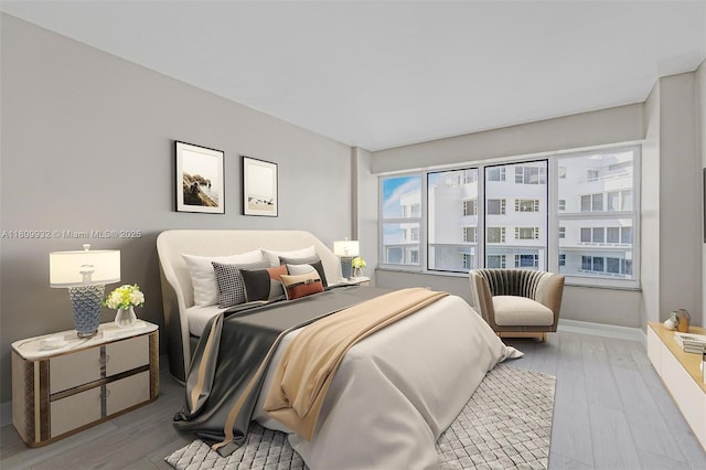 3700 Galt Ocean Dr Unit 1408, Fort Lauderdale, FL 33308 - bedroom featuring wood finished floors and baseboards