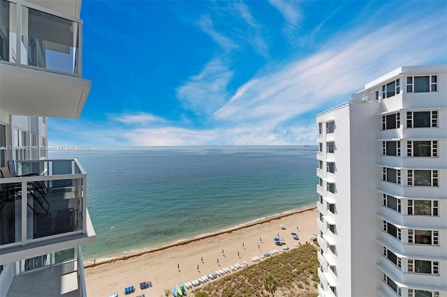 3700 Galt Ocean Dr Unit 1408, Fort Lauderdale, FL 33308 - water view featuring nearby beach