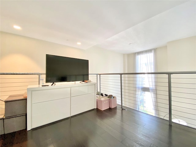 1060 Brickell Ave Unit 801, Miami, FL 33131 - sitting room with dark wood finished floors and recessed lighting