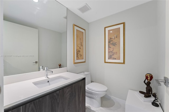 3131 NE 7th Ave Unit 3106, Miami, FL 33137 - bathroom featuring toilet, vanity, and baseboards