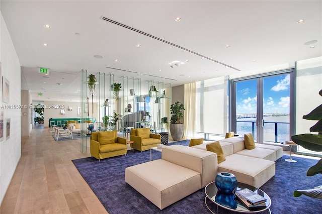 3131 NE 7th Ave Unit 3106, Miami, FL 33137 - building lobby with expansive windows and a water view