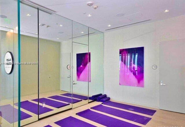 3131 NE 7th Ave Unit 3106, Miami, FL 33137 - exercise area featuring recessed lighting