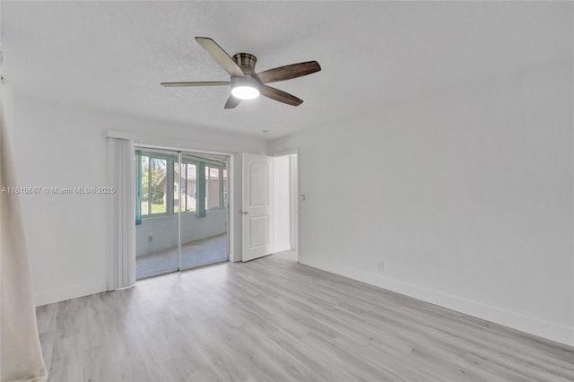 7204 NW 76th Dr, Tamarac, FL 33321 - empty room with wood finished floors and a ceiling fan