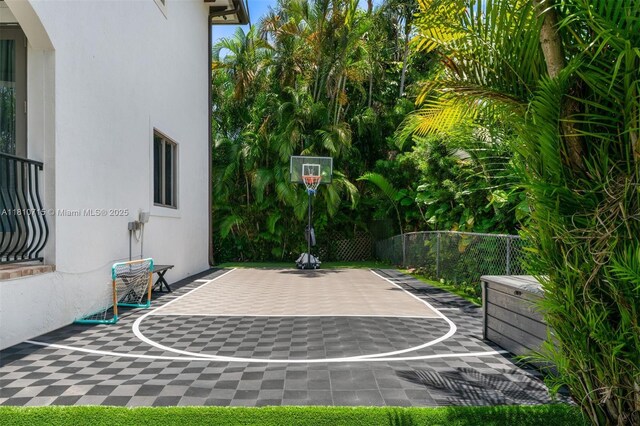 1210 95th St, Bay Harbor Islands, FL 33154 - view of basketball court featuring basketball court
