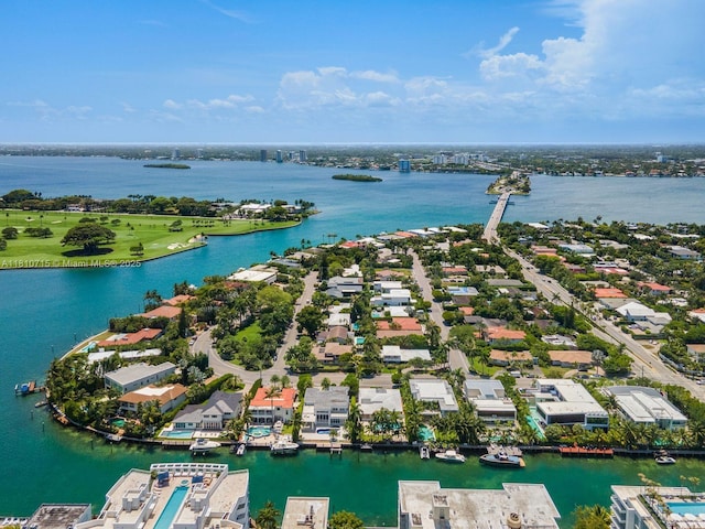 1210 95th St, Bay Harbor Islands, FL 33154 - aerial view of residential area with a large body of water