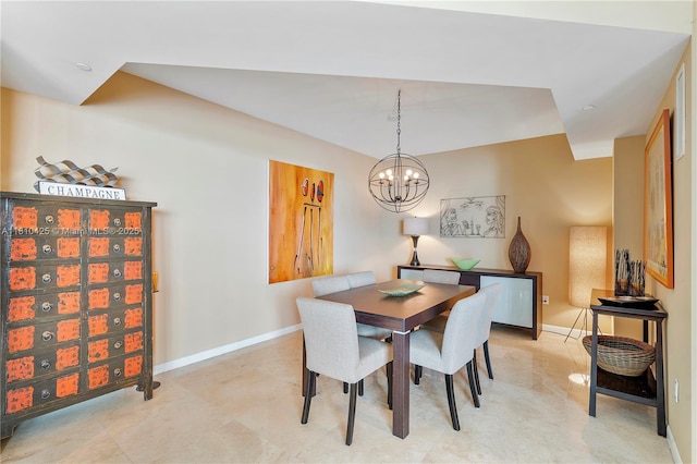 1819 SE 17th St Unit 1501, Fort Lauderdale, FL 33316 - dining area with baseboards and a chandelier