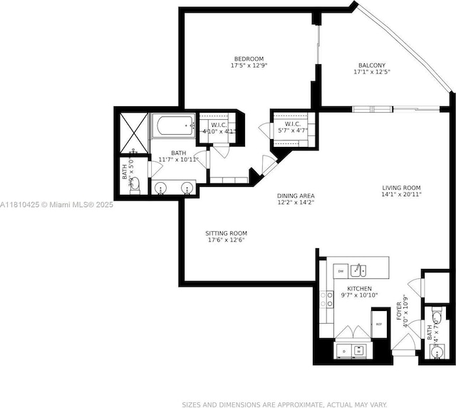 1819 SE 17th St Unit 1501, Fort Lauderdale, FL 33316 - floor plan / room layout