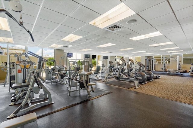 1819 SE 17th St Unit 1501, Fort Lauderdale, FL 33316 - gym with a wall of windows