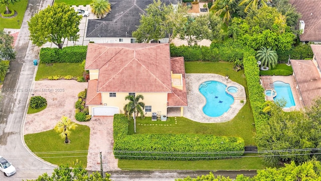 10733 SW 97th Ter, Miami, FL 33176 - view from above of property with a pool