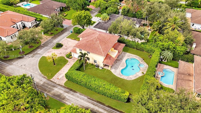10733 SW 97th Ter, Miami, FL 33176 - aerial view of residential area with a pool area