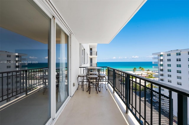 1501 S Ocean Dr Unit 1005, Hollywood, FL 33019 - balcony featuring a water view