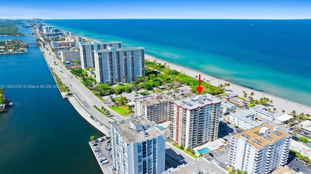 1501 S Ocean Dr Unit 1005, Hollywood, FL 33019 - view of urban area featuring expansive beach