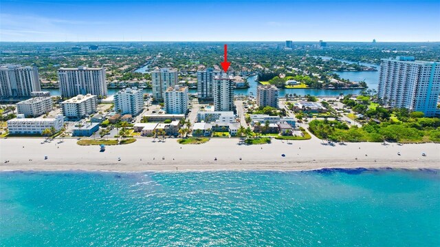 1501 S Ocean Dr Unit 1005, Hollywood, FL 33019 - view of urban area with waterfront with a beach
