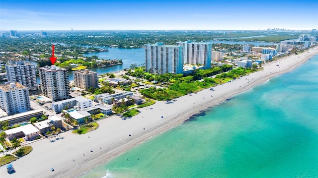 1501 S Ocean Dr Unit 1005, Hollywood, FL 33019 - view of urban area featuring expansive beach