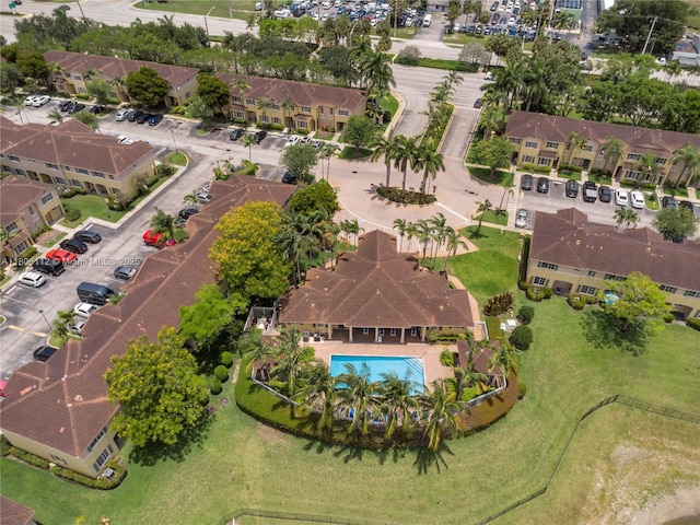 1901 SW 60th Ter, North Lauderdale, FL 33068 - aerial perspective of suburban area with a pool