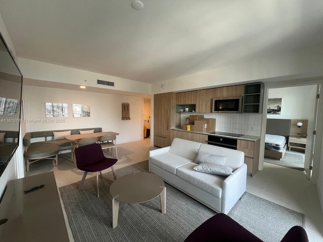 601 NE 1st Ave Unit 3205, Miami, FL 33132 - living area featuring light tile patterned floors