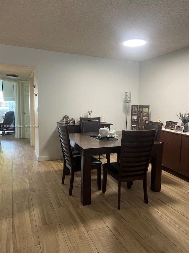 15711 SW 137th Ave Unit 101, Miami, FL 33177 - dining room with light wood-type flooring and a textured ceiling