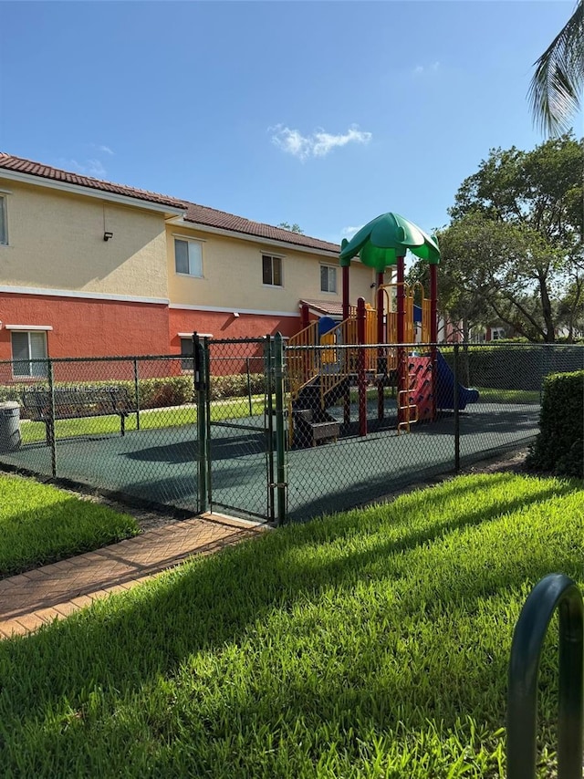 3340 Palomino Dr Unit 211-2, Davie, FL 33024 - community play area with a gate