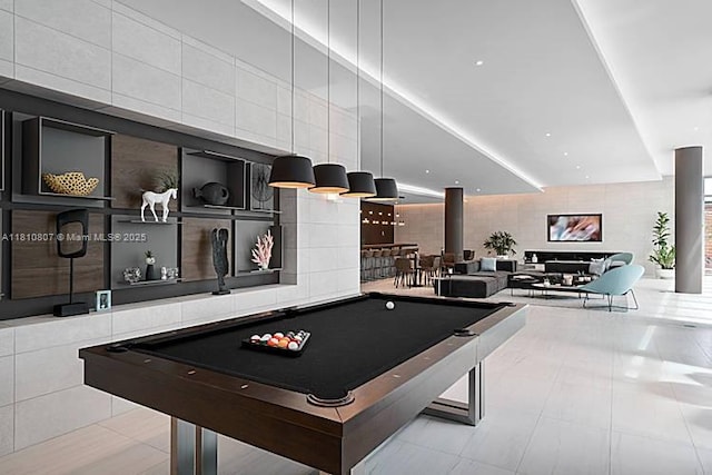 3900 Biscayne Blvd Unit S-218, Miami, FL 33137 - rec room with pool table and tile patterned floors