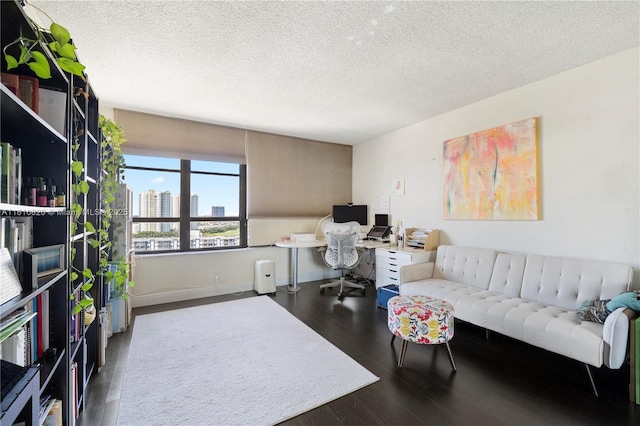 500 Three Islands Blvd Unit 1112, Hallandale Beach, FL 33009 - office space with wood finished floors and a textured ceiling