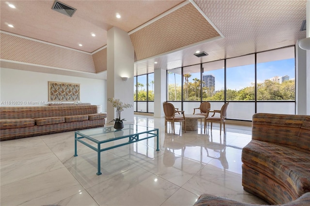 500 Three Islands Blvd Unit 1112, Hallandale Beach, FL 33009 - building lobby featuring recessed lighting