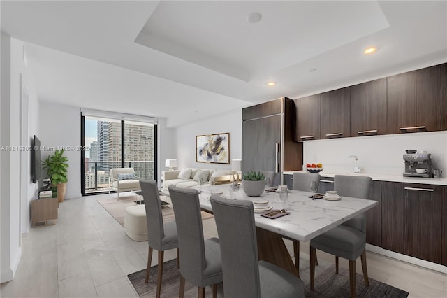 45 SW 9th St Unit 2105, Miami, FL 33130 - dining area featuring recessed lighting