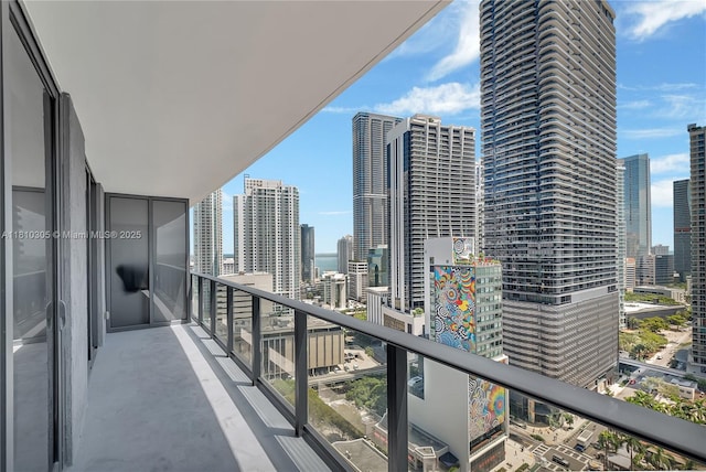 45 SW 9th St Unit 2105, Miami, FL 33130 - balcony with a skyline view