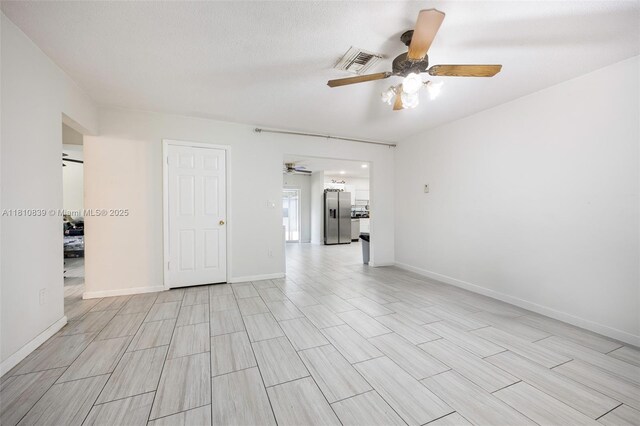 3430 N 65th Ave, Hollywood, FL 33024 - empty room with ceiling fan, light wood-style flooring, and baseboards