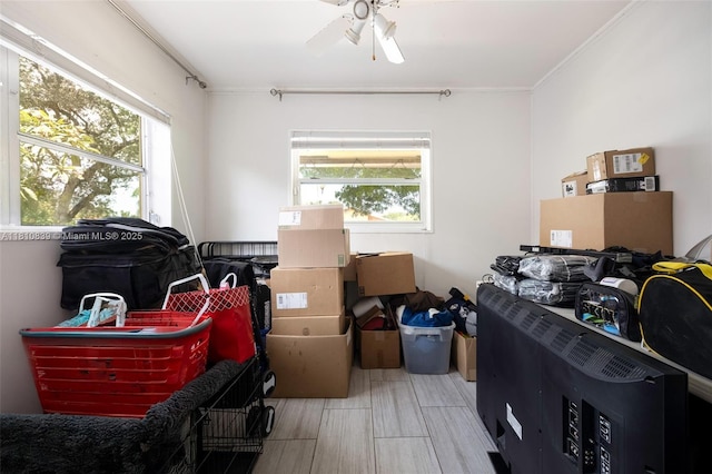 3430 N 65th Ave, Hollywood, FL 33024 - storage area featuring a ceiling fan