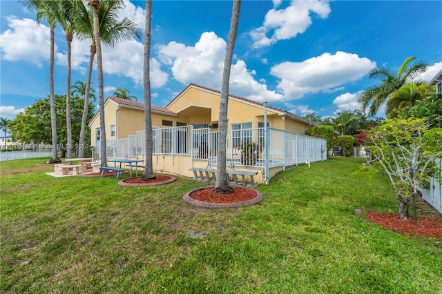 4506 SW 186th Way, Miramar, FL 33029 - rear view of property featuring stucco siding and a tile roof