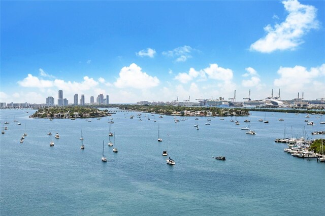 1000 Venetian Way Unit 1304, Miami, FL 33139 - water view featuring city skyline