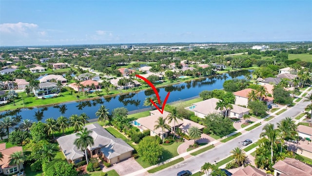 15122 SW 34th St, Davie, FL 33331 - aerial perspective of suburban area featuring a large body of water