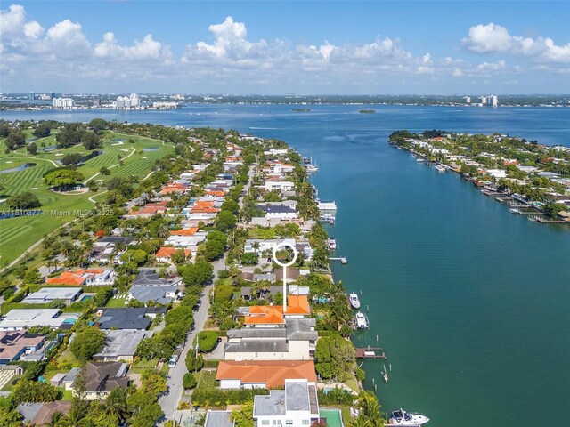 425 N Shore Dr, Miami Beach, FL 33141 - aerial perspective of suburban area with a nearby body of water