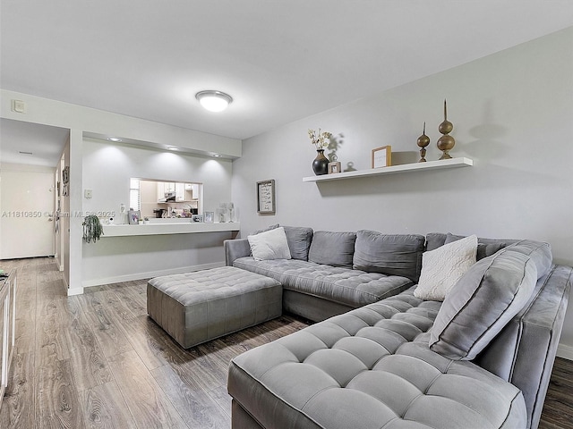 8411 Forest Hills Dr Unit 307, Coral Springs, FL 33065 - living room featuring wood finished floors