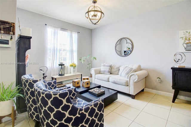 9051 SW 227th St Unit 2, Cutler Bay, FL 33190 - tiled living area featuring baseboards