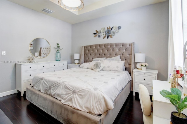 9051 SW 227th St Unit 2, Cutler Bay, FL 33190 - bedroom with dark wood-style floors and baseboards