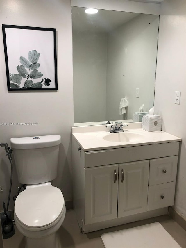 3901 S Ocean Dr Unit 1B, Hollywood, FL 33019 - half bath featuring vanity and toilet