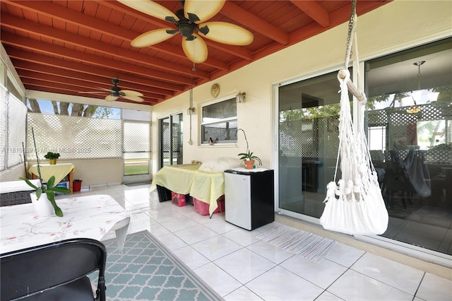 5723 NW 69th Ave, Tamarac, FL 33321 - sunroom with ceiling fan