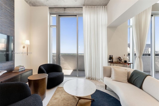 3301 NE 1st Ave Unit Ph7, Miami, FL 33137 - living room with carpet and a water view