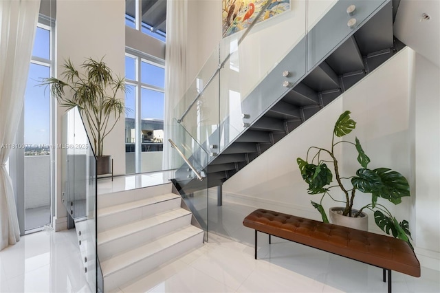 3301 NE 1st Ave Unit Ph7, Miami, FL 33137 - stairway featuring healthy amount of natural light