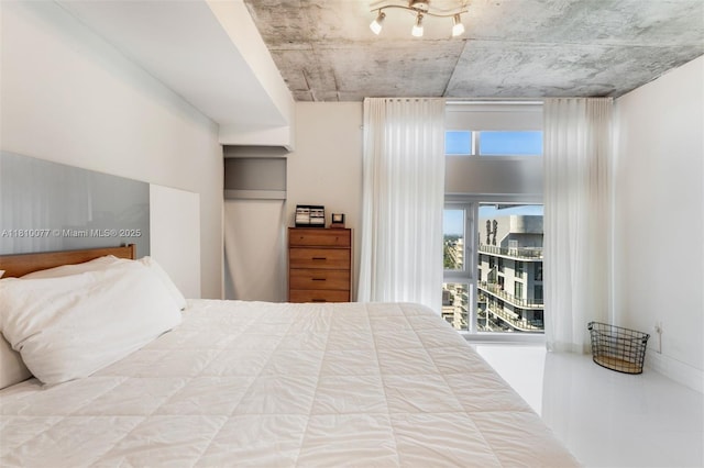3301 NE 1st Ave Unit Ph7, Miami, FL 33137 - bedroom with tile patterned flooring and access to outside