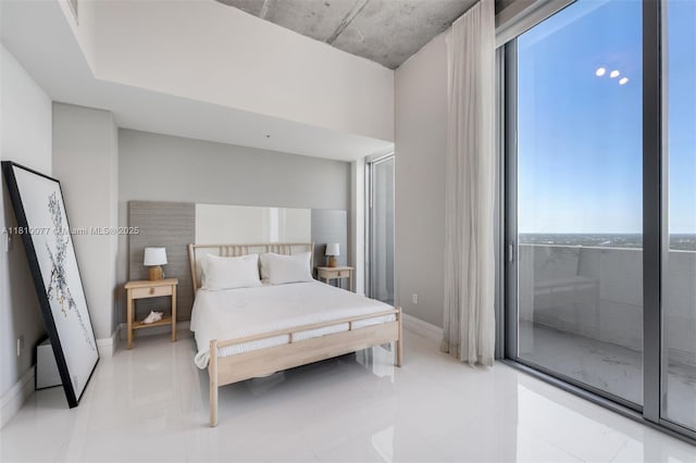 3301 NE 1st Ave Unit Ph7, Miami, FL 33137 - bedroom with access to outside and baseboards